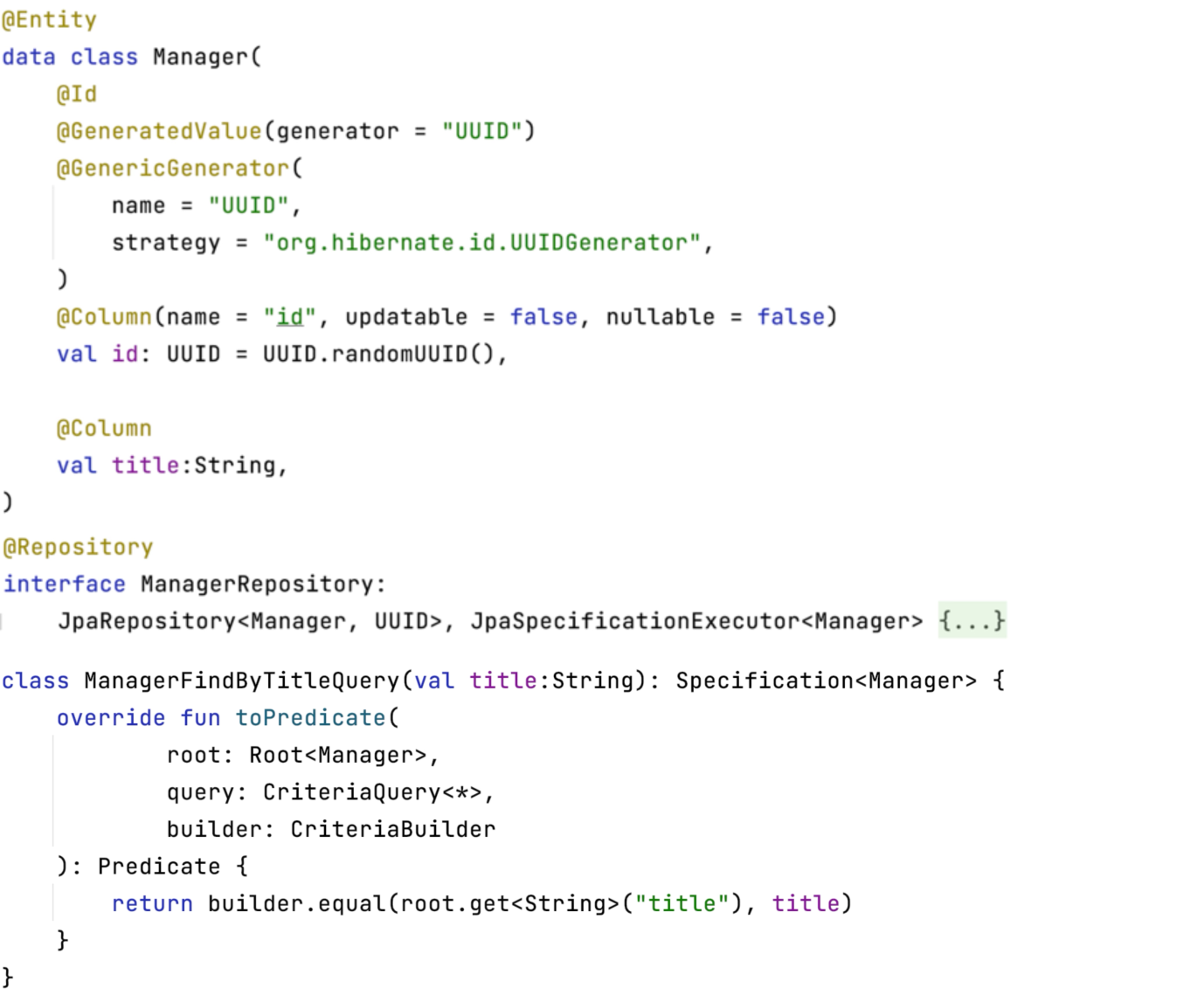 Java Criteria Builder In List